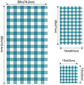 Shine-Home Retro Buffalo Plaid Towel Set for Bathroom