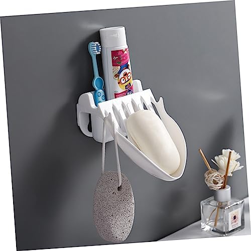 COOLHIYA Wall-Mounted Soap Dish Holder with Draining Holes