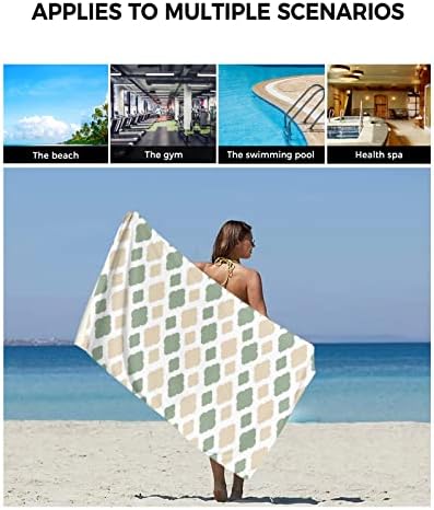 Shine-Home Morocco Geometric Check Towel Set
