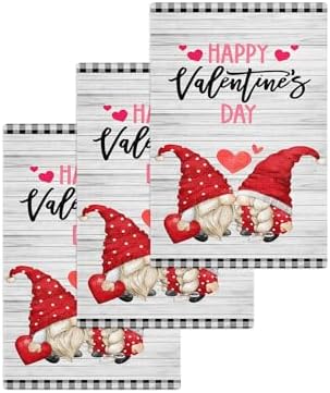 Falaniique Watercolor Gnomes Waffle Towel Set of 3