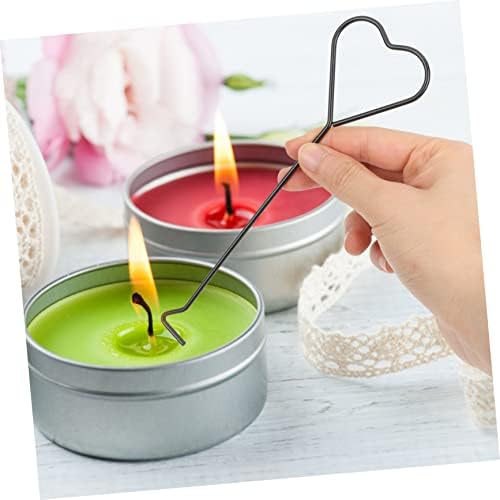 LIFKOME 4pc Heart Design Candle Wick Hooks