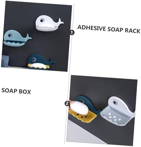 Alipis Whale Shaped Adhesive Soap Dish 1