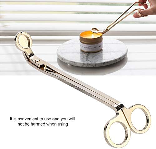 Beufee Gold Candle Wick Trimmer with Debris Tray