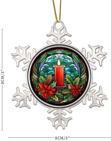 Zyadsinoudor 3 Inch Hanging Snowflake Christmas Ornament 1