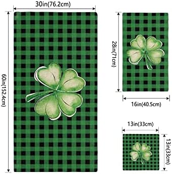 ZOE GARDEN Green Shamrock Microfiber Towel Set