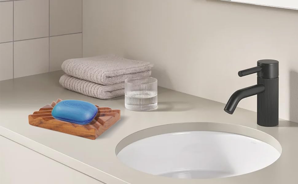 Teak Soap Dish by Casabene for Shower and Kitchen 1