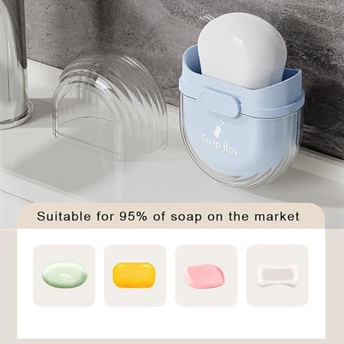 Travel Soap Box with Drainage and Lock Design 1