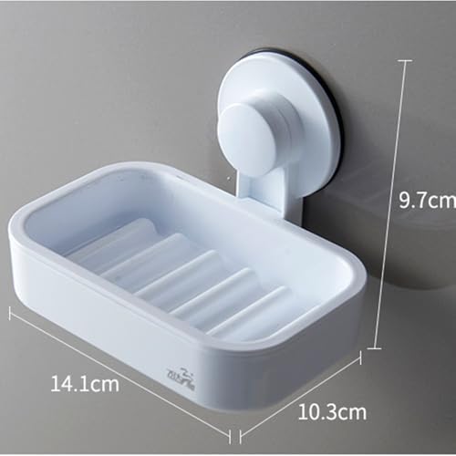 Suction Cup Soap Dish Removable Reusable Wall Mounted