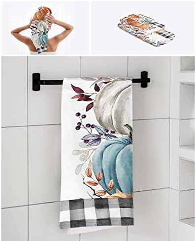ZOE GARDEN Pumpkin Plaid 3-Piece Towel Set