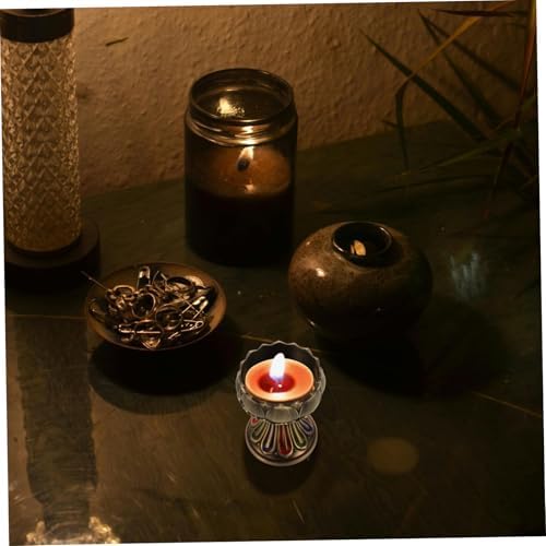NULYLU Buddhist Style Lotus Candle Holder