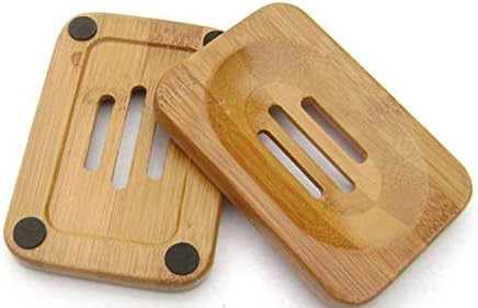 AKOAK Natural Bamboo Soap Dish Holder 1