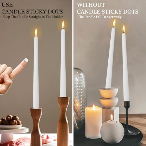 NJAO HOO Taper Candle Adhesive Dots 24 Dots