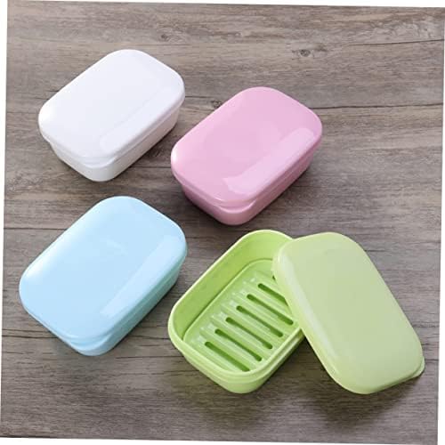 PRETYZOOM Leakproof Soap Box with Drainer for Bathroom and Travel