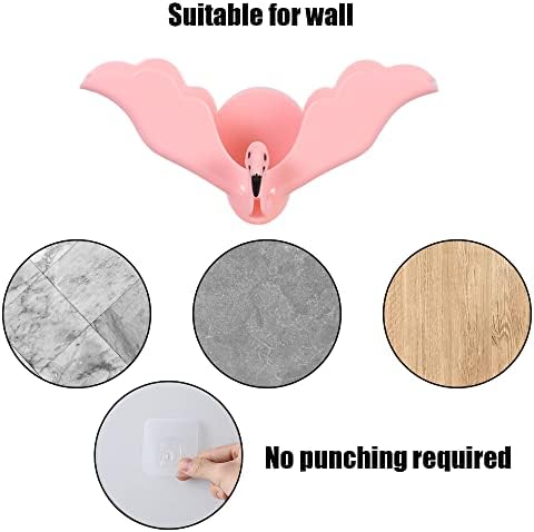Flamingo Soap Dish Wall Mounted Holder for Home Kitchen Bathroom