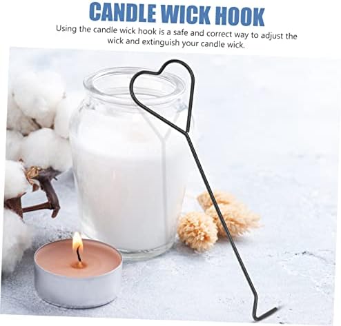 LIFKOME 4pc Heart Design Candle Wick Hooks