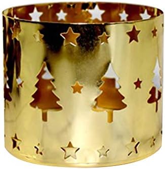 Klun Golden Xmas Tree Candle Holder