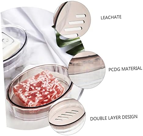 PRETYZOOM Self-Draining Bathroom Soap Dish with Drain