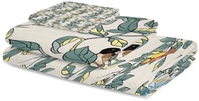 Smile Sunflower 3 Pcs Bath Towel Set Soft Linen Texture