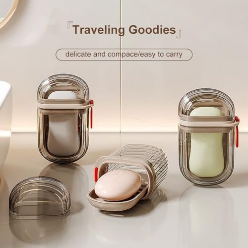 Seivble Travel Soap Holder with Leak Proof Lid 1