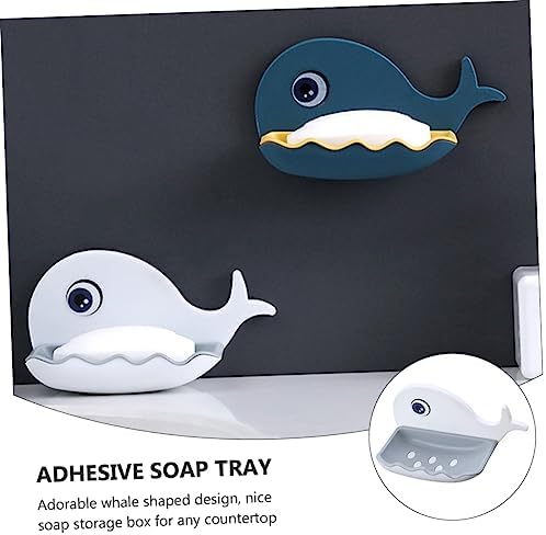 Alipis Whale Shaped Adhesive Soap Dish 1