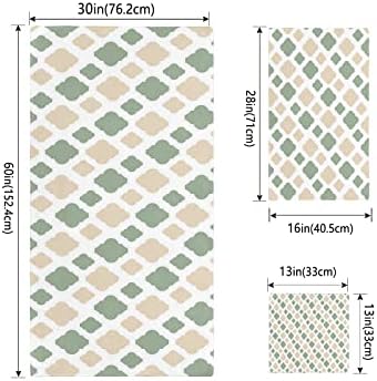 Shine-Home Morocco Geometric Check Towel Set