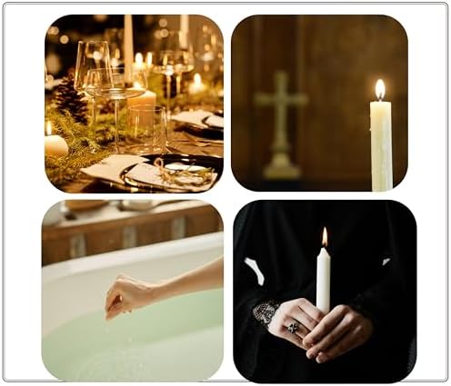 SwandTanpand Taper Candles 866 Tall 10 Pack White