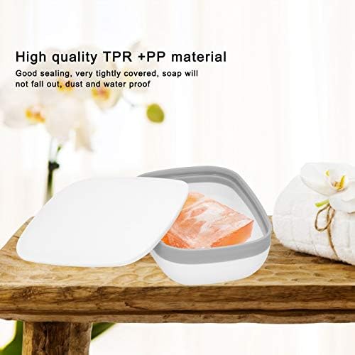 Gsycle Soap Holder with Lid for Home Travel Camping