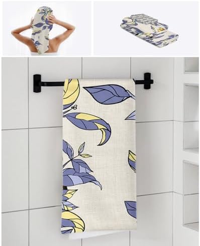 Smile Sunflower 3 Pcs Bath Towel Set - Soft Linen Texture