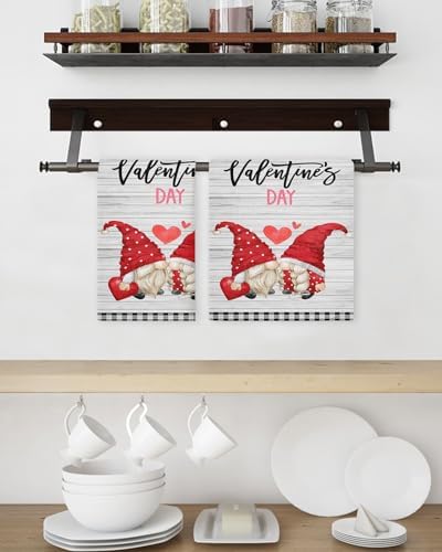 Falaniique Watercolor Gnomes Waffle Towel Set of 3