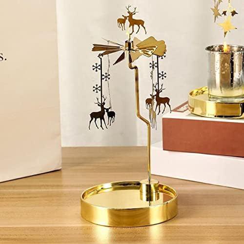 Yalych Rotating Candle Holder with Deer Design