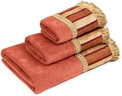 Sherry Kline Coral 3-Piece Decorative Towel Set