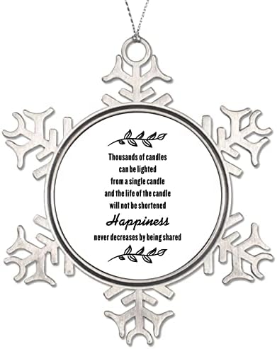 Christmas Ornament Snowflake Metal Keepsake 3in