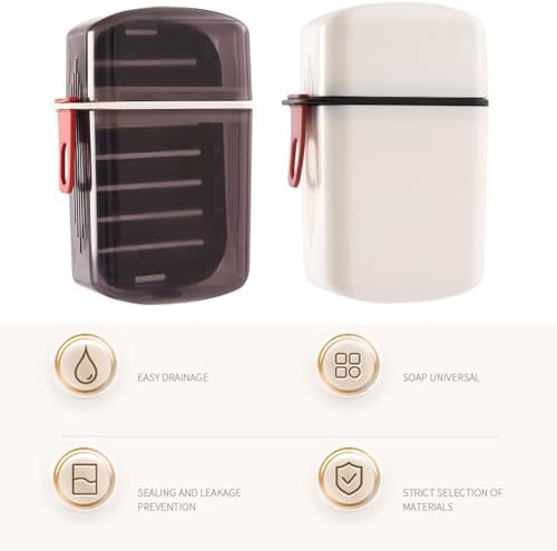 Loyliawa Portable Leakproof Soap Holder with Drainage Function