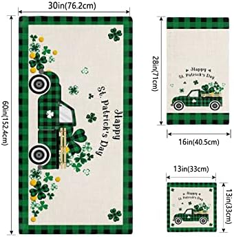 ZOE GARDEN St Patricks Plaid Towel Set 1