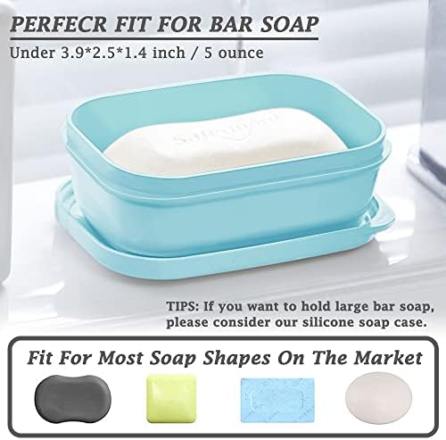 Traveling Soap Holder with Leak-Proof Lid and Drainage Layer 1
