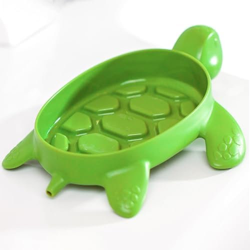 Fewile 1 Pack Green Tortoise Soap Dish