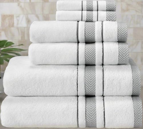 Cotton Towel Set - 6 Pieces Premium Quality The Impression Collection