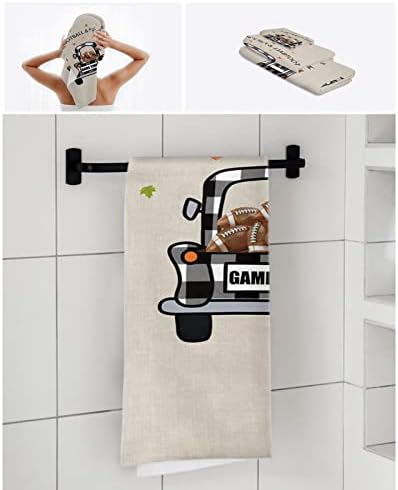 Boanket Plaid Truck Load Football Fall Yall 3 Piece Towel Set
