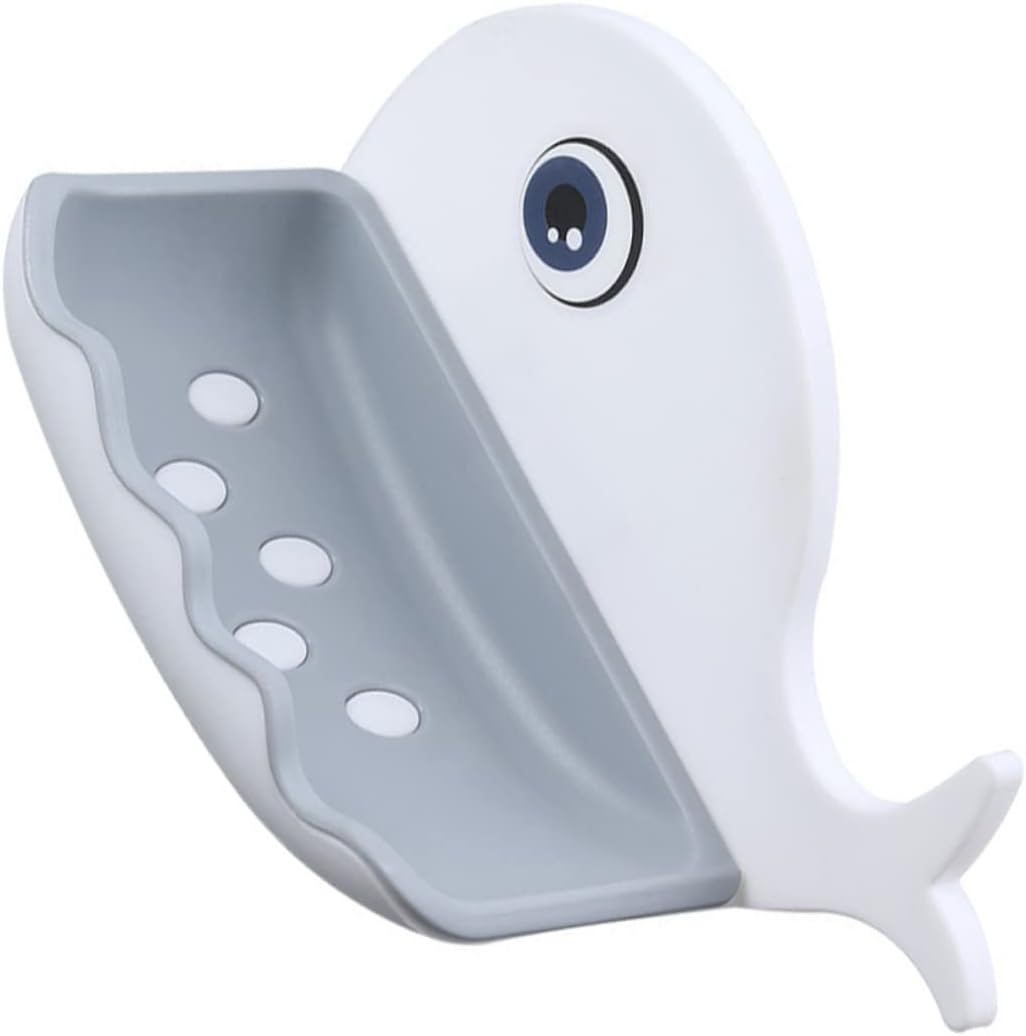 Alipis Whale Shaped Adhesive Soap Dish 1