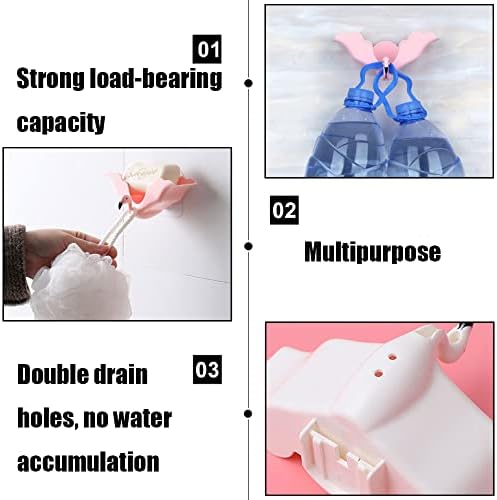 Flamingo Soap Dish Wall Mounted Holder for Home Kitchen Bathroom