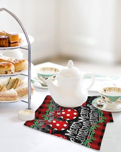 Falaniique Xmas Boho Waffle Towel Set of 2