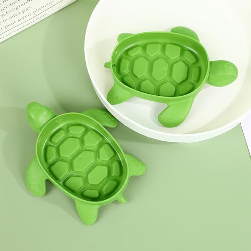 Fewile 1 Pack Green Tortoise Soap Dish
