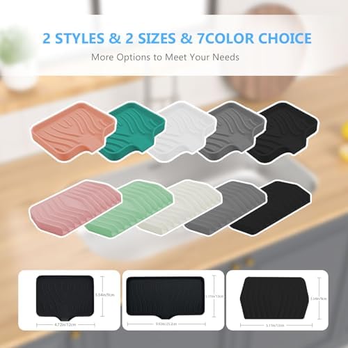 KIACFFH Silicone Soap Holder for Kitchen Sink and Bathroom