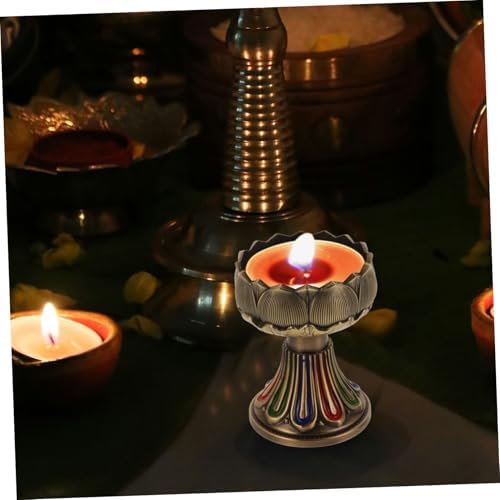 NULYLU Buddhist Style Lotus Candle Holder