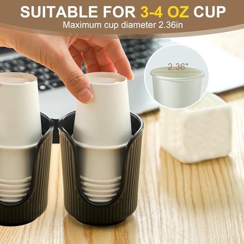 Compact Plastic Cup Holder for Bathroom Vanity
