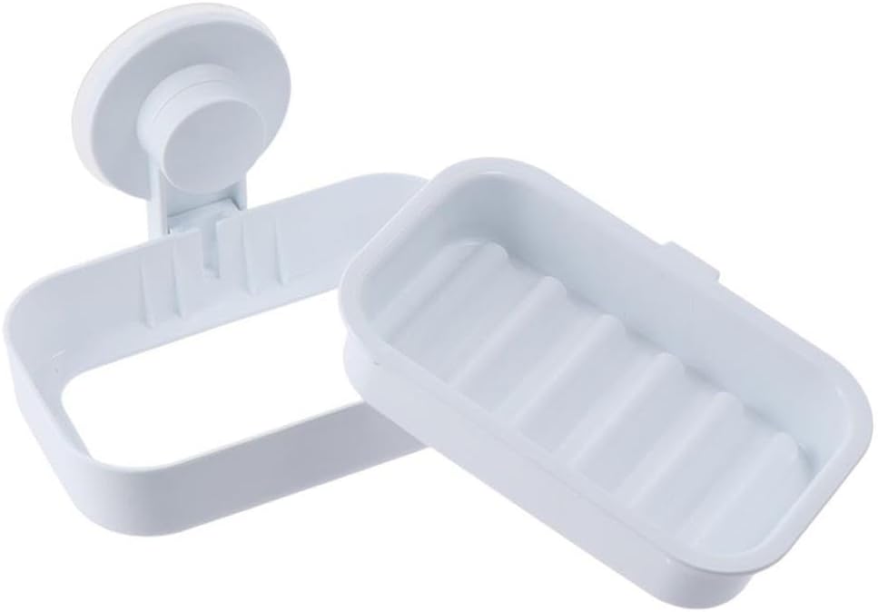 Suction Cup Soap Dish Removable Reusable Wall Mounted