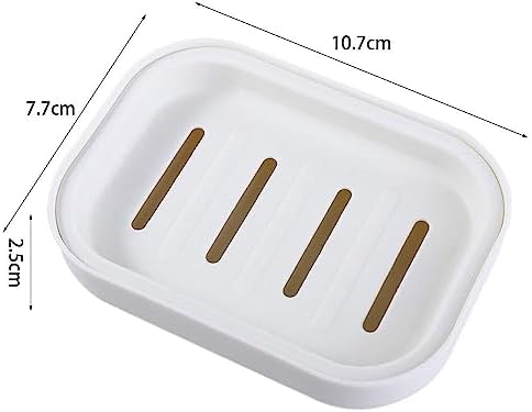 Portable Plastic Soap Dish for Travel and Home Use