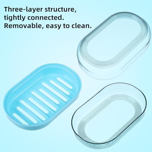 Dimeho Shampoo Bar Holder Travel Case - Blue