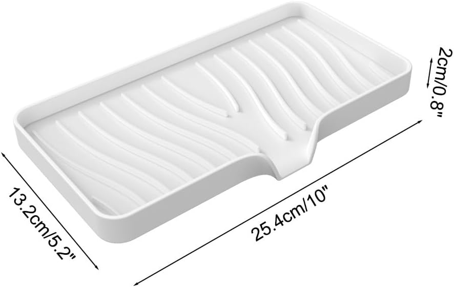 Silicone Soap Dish 2PCS Non-Slip Drainage Kitchen Bathroom Holder