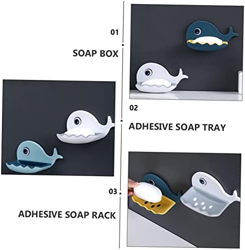 Alipis Whale Shaped Adhesive Soap Dish 1